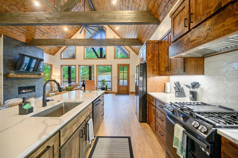 Kitchen with island seating