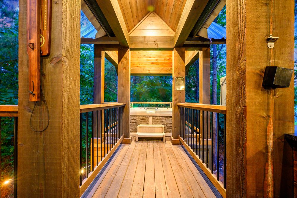 Covered porch walkway